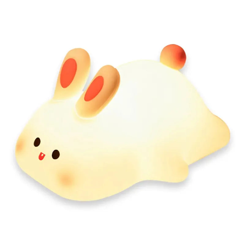 Little Bunny Cozy Night Light — Soft Squishy Silicone